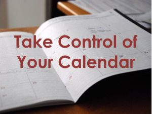 Take Control of Your Calendar