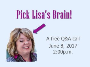 Pick Lisa’s Brain logo